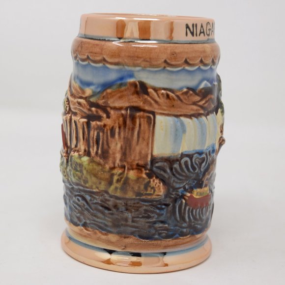 Vintage Niagara Falls Canada Mug Made in Japan 3D Mini Stein Travel Souvenir Cup - Picture 2 of 14